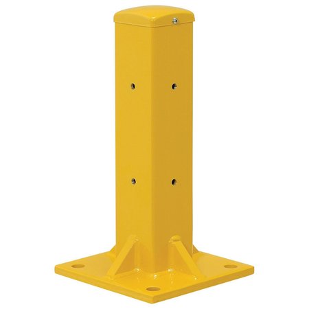 GLOBAL INDUSTRIAL 18H Protective Rail Barrier Post For Single Rail, Post Only 436731